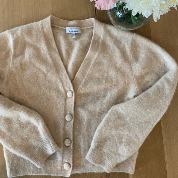 And Other Stories wool blend vneck cardigan, small - Picture 1 of 16